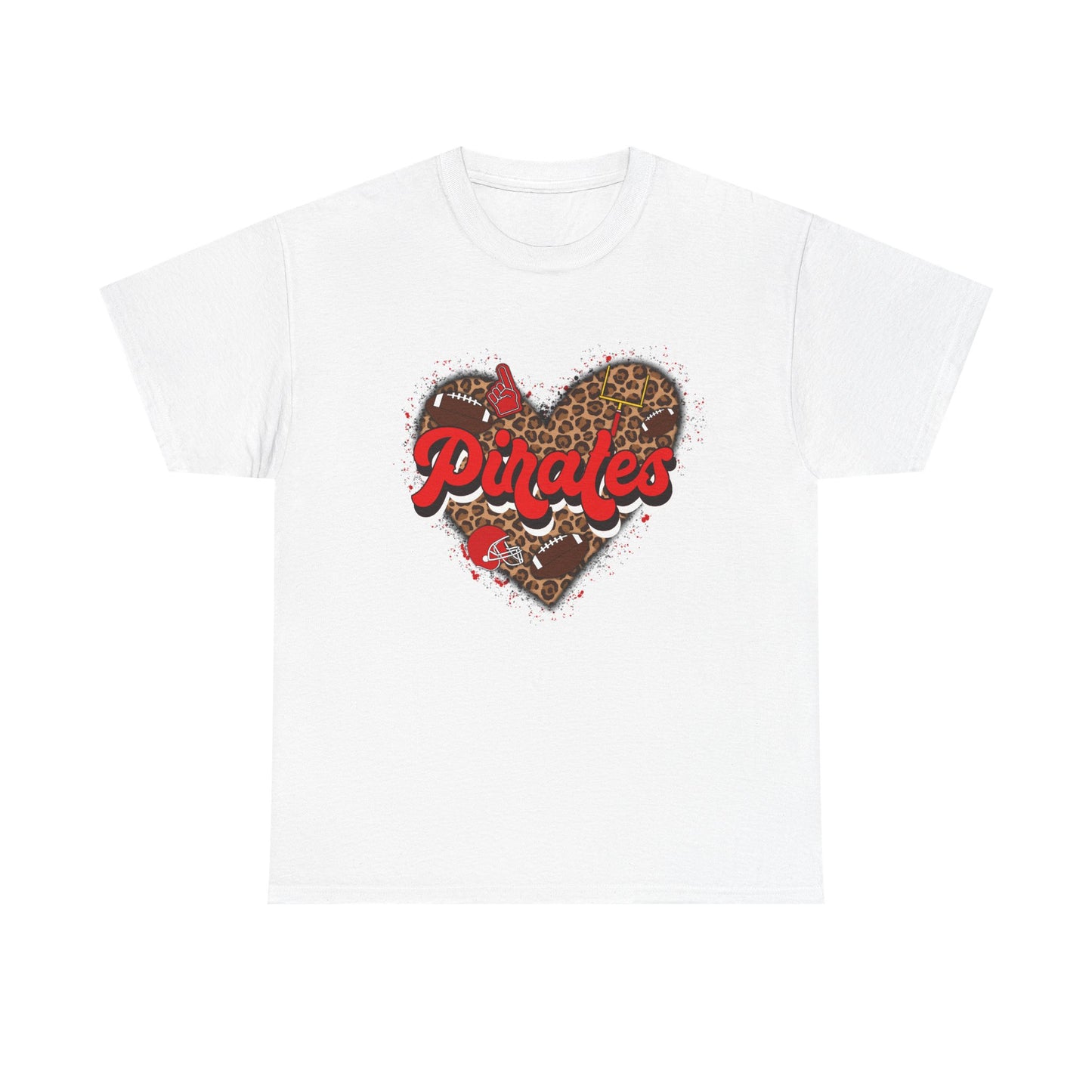 Pirates Leopard Heart Tee