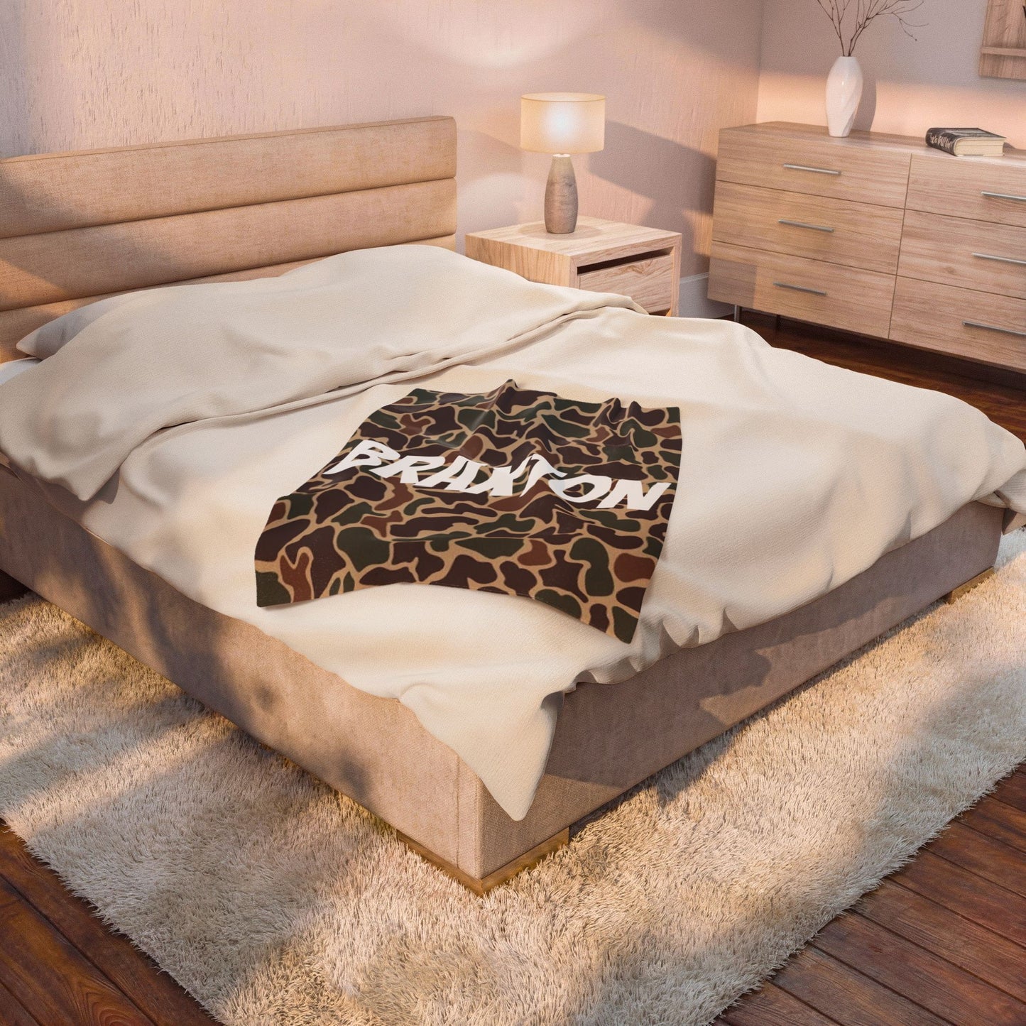 Velveteen Plush Blanket (Customizable)