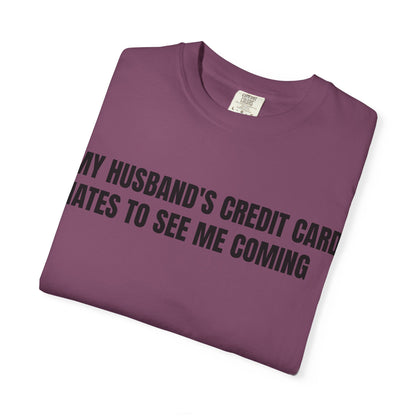 Husbands credit card tee