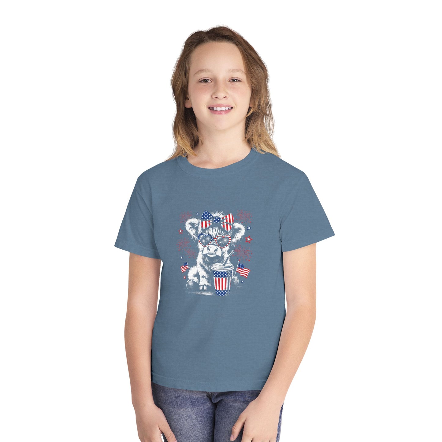 Patriotic cow T-shirt