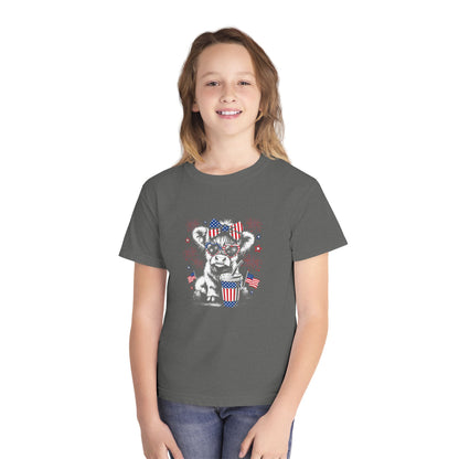 Patriotic cow T-shirt