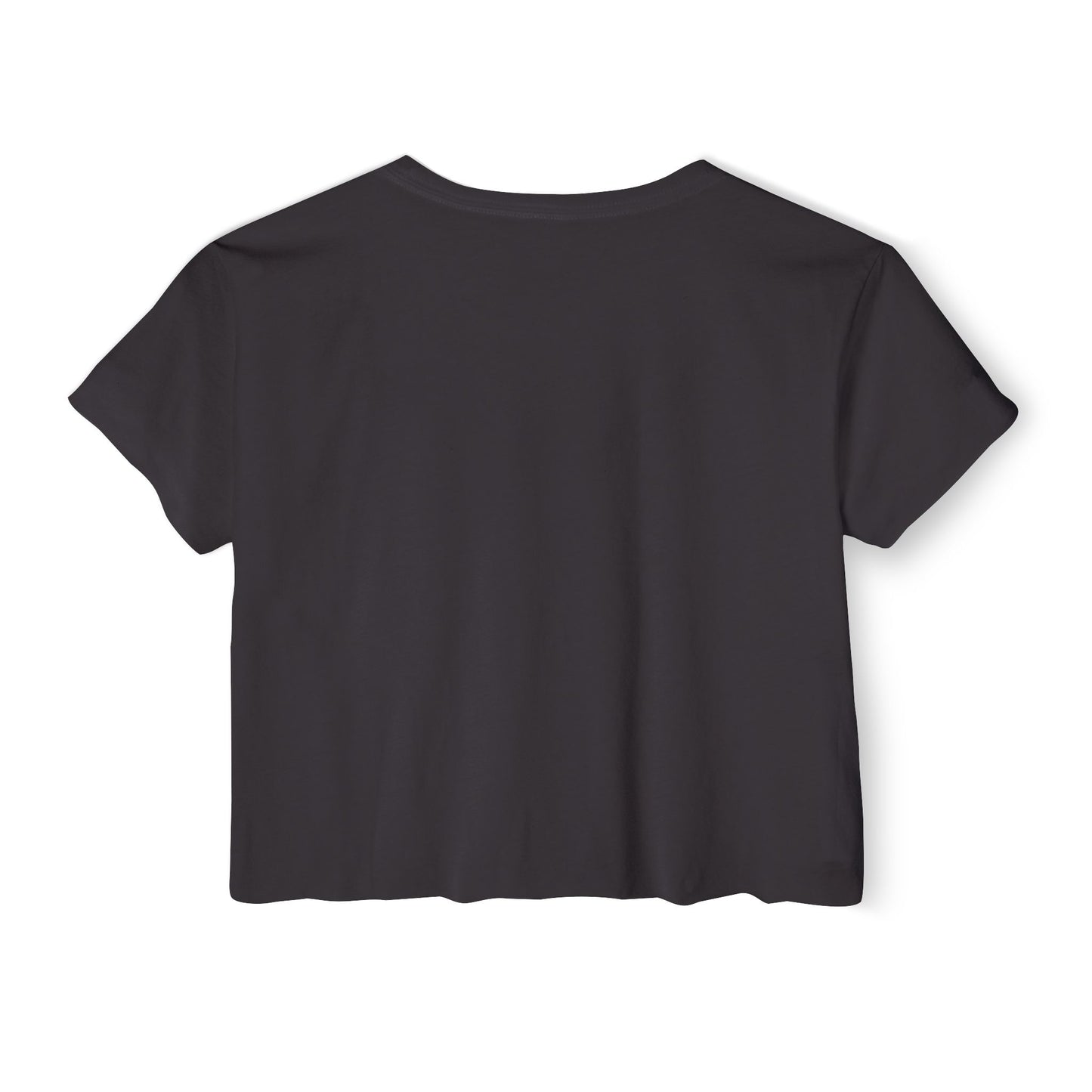 Crop Top — Cute French Bulldog Drinking Iced Coffee Graphic