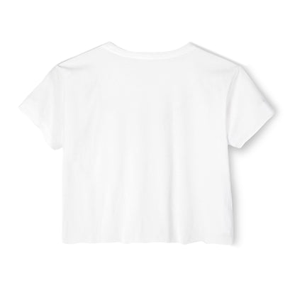 Crop Top — Cute French Bulldog Drinking Iced Coffee Graphic
