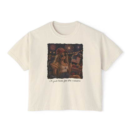 Patriotic Summer Girl Boxy Tee