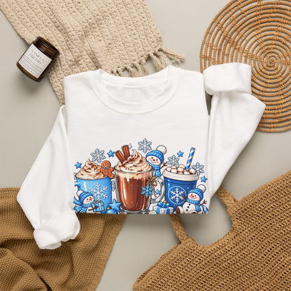 Snowman coffee  Crewneck Sweatshirt