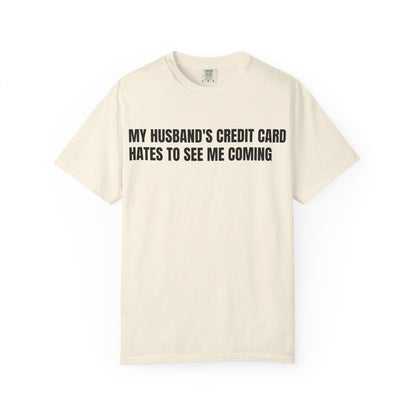 Husbands credit card tee