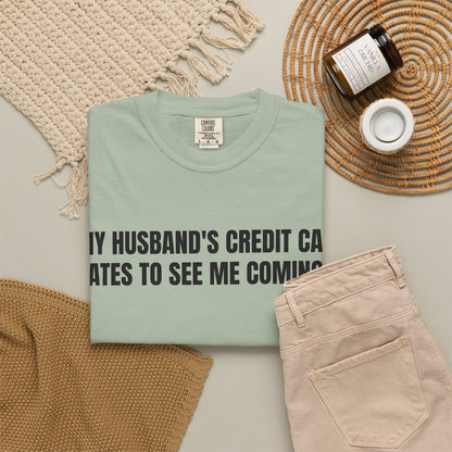 Husbands credit card tee