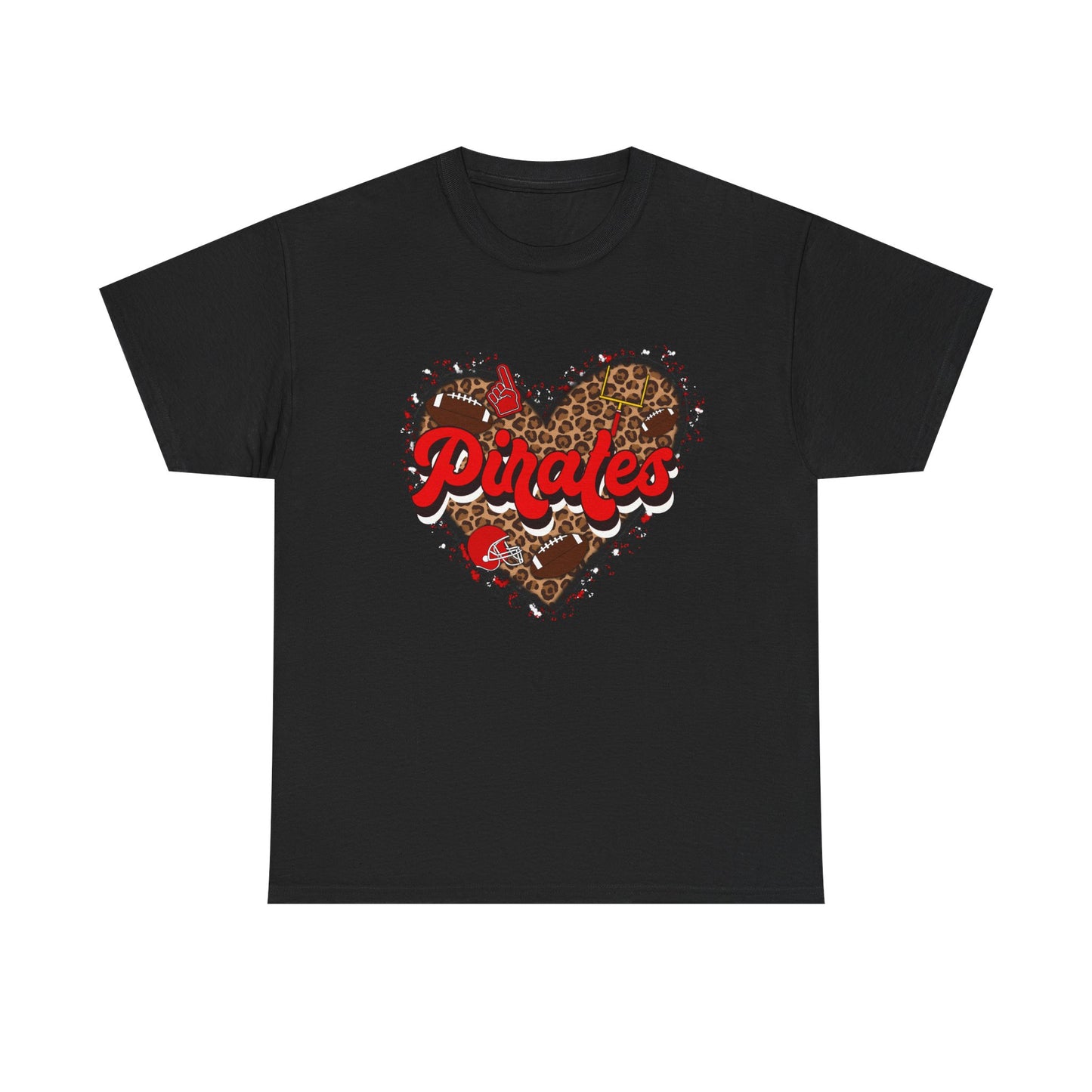 Pirates Leopard Heart Tee