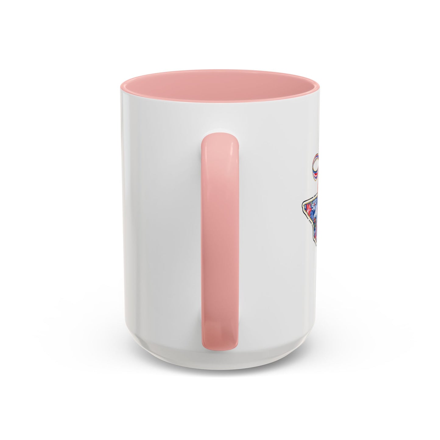 Texas Floral Map Accent Coffee Mug