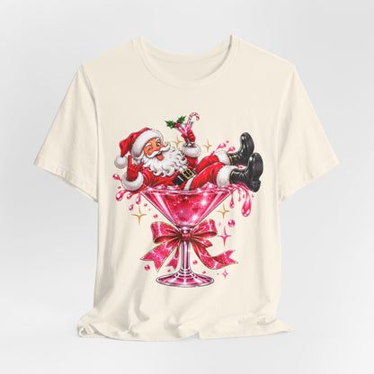 Santa glass Tee
