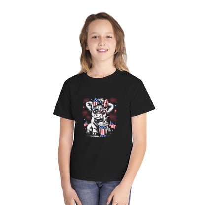 Patriotic cow T-shirt