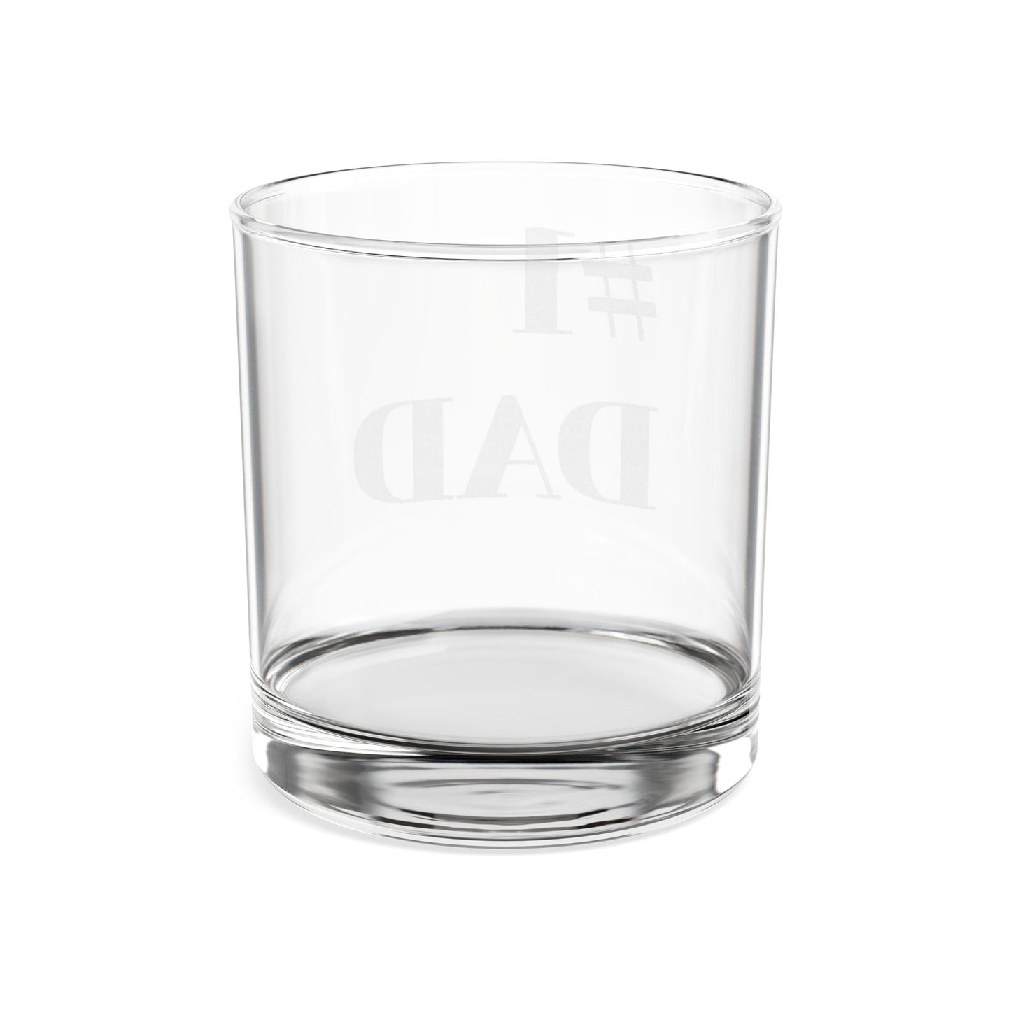 #1 DAD Whiskey Glass, 10.5oz (Engraving)