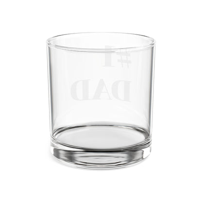 #1 DAD Whiskey Glass, 10.5oz (Engraving)