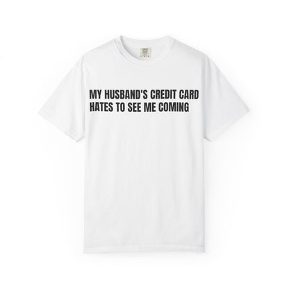 Husbands credit card tee