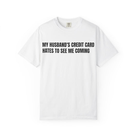 Husbands credit card tee