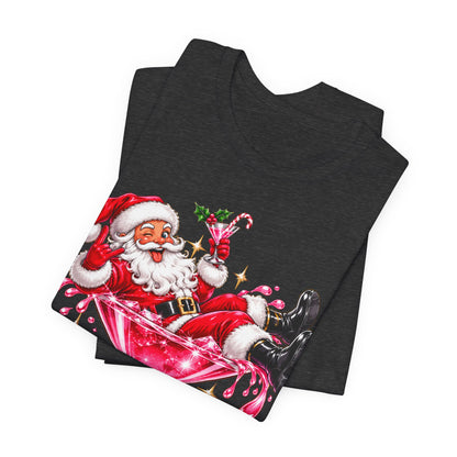 Santa glass Tee
