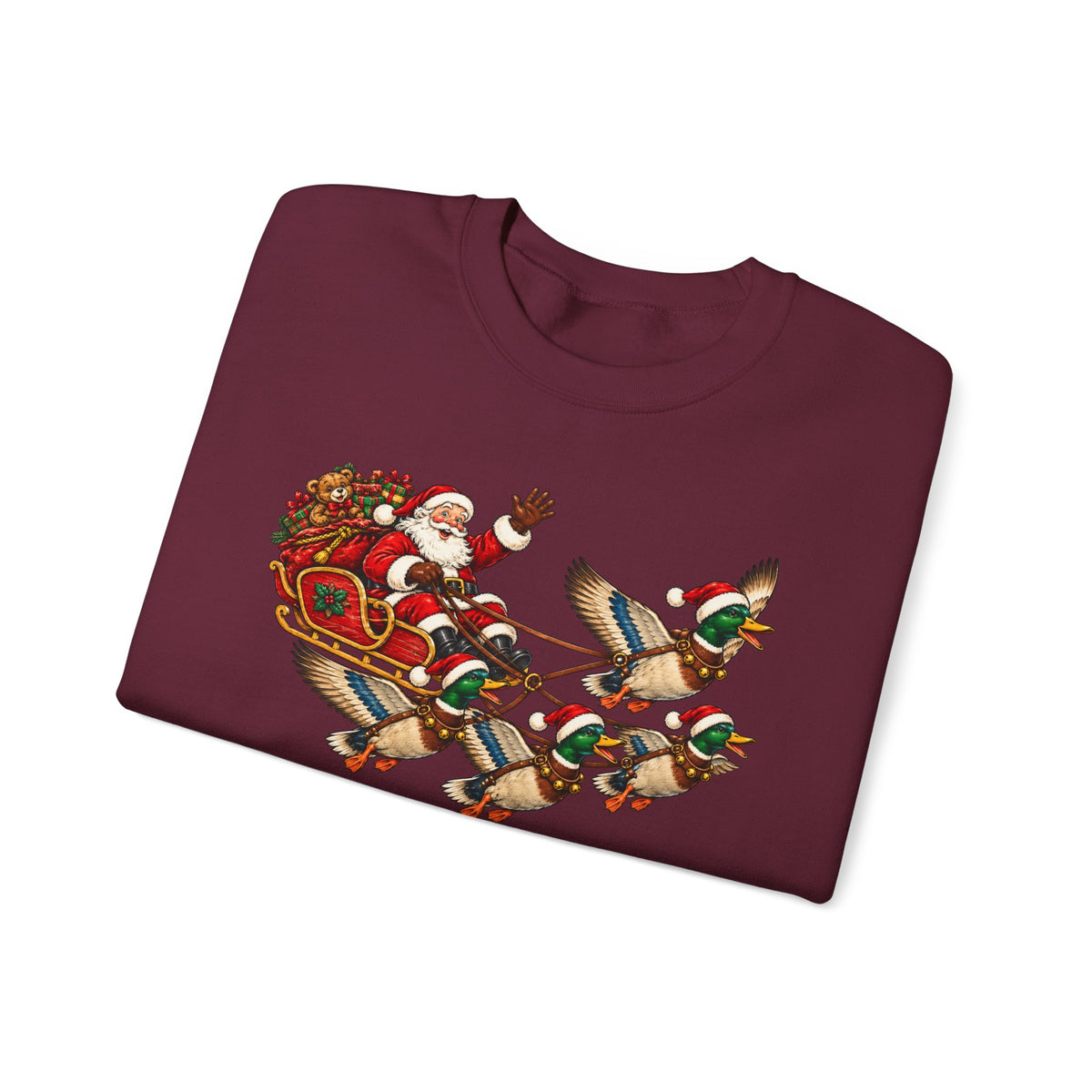 Santa Mallard Crewneck Sweatshirt