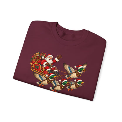 Santa Mallard Crewneck Sweatshirt