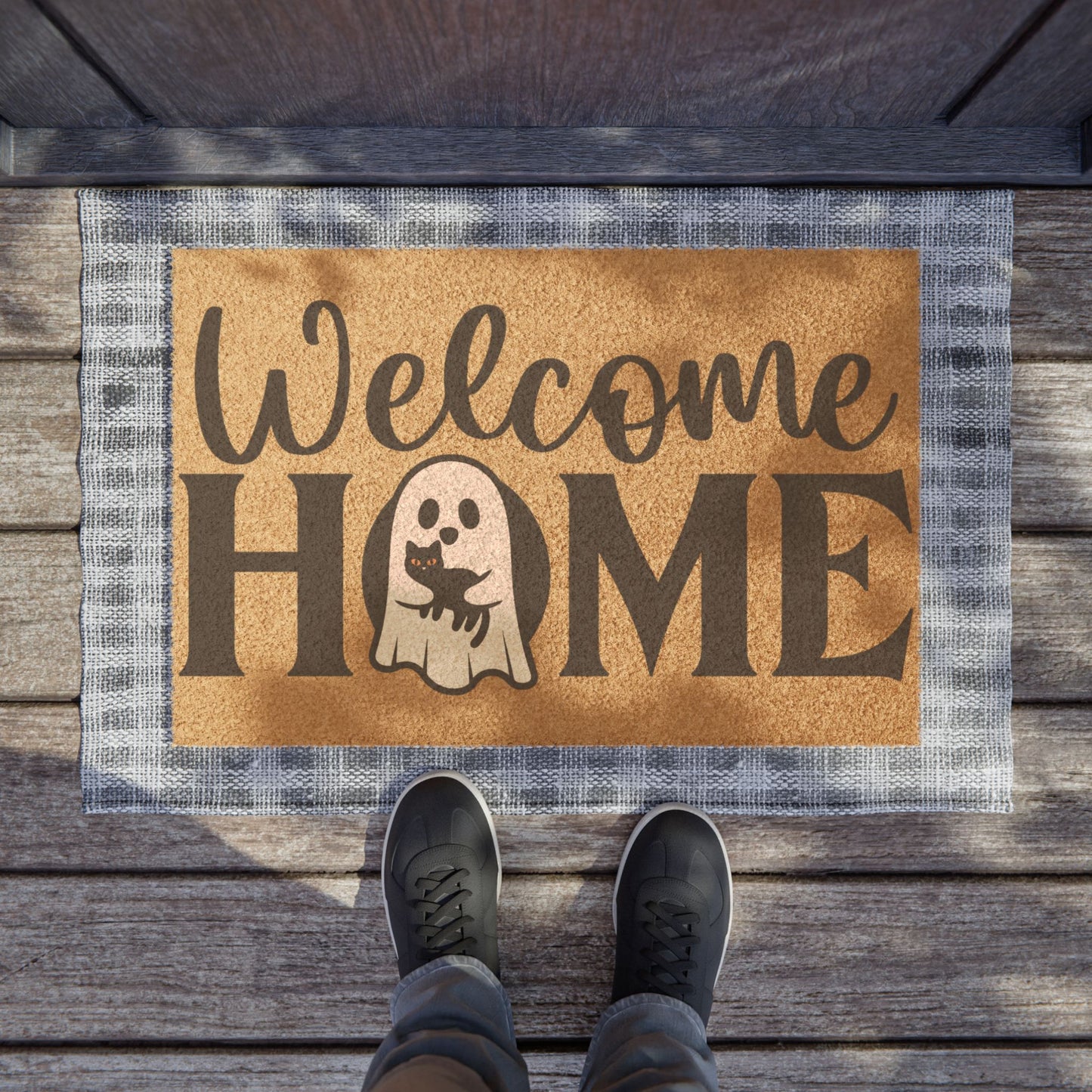 Welcome home ghost doormat