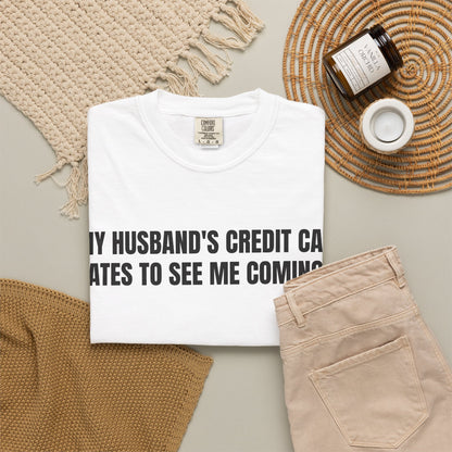 Husbands credit card tee