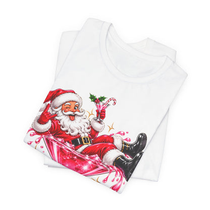 Santa glass Tee