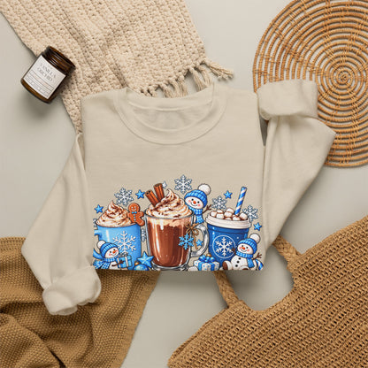 Snowman coffee  Crewneck Sweatshirt