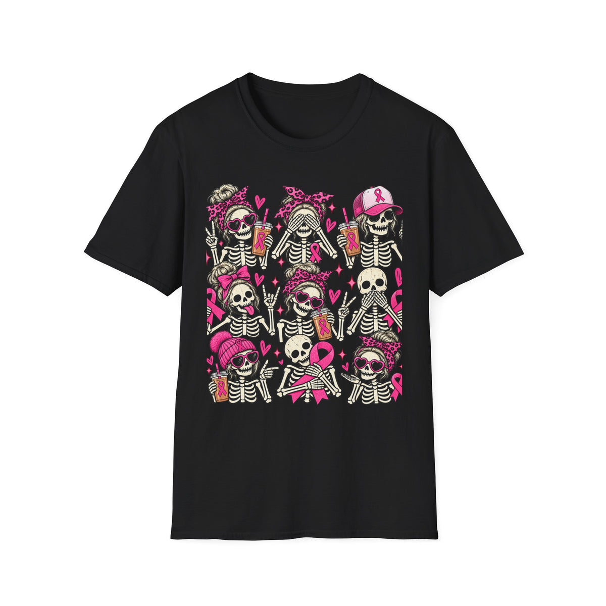 Pink skull tee