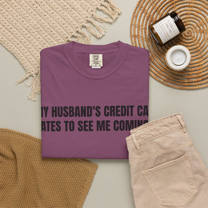 Husbands credit card tee