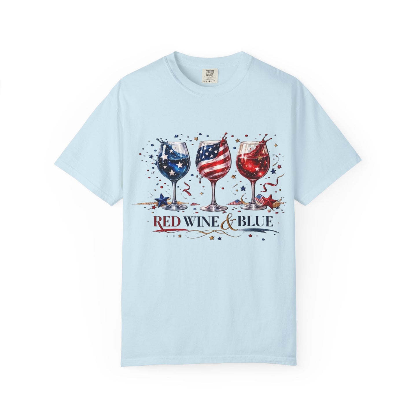 Red wine & Blue T-shirt