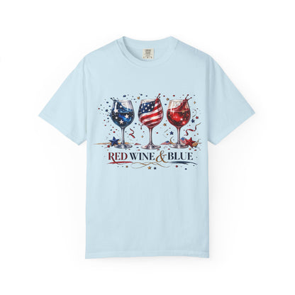 Red wine & Blue T-shirt
