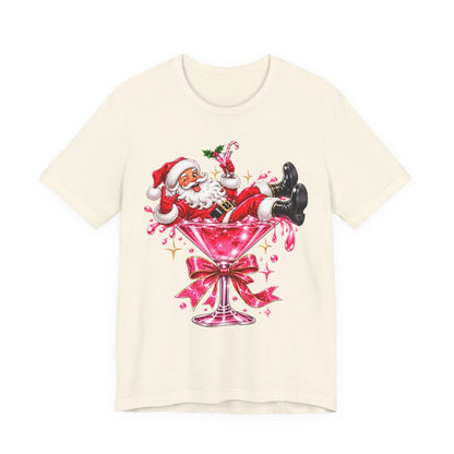 Santa glass Tee
