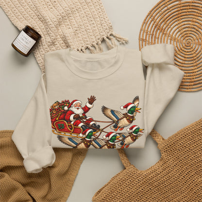 Santa Mallard Crewneck Sweatshirt