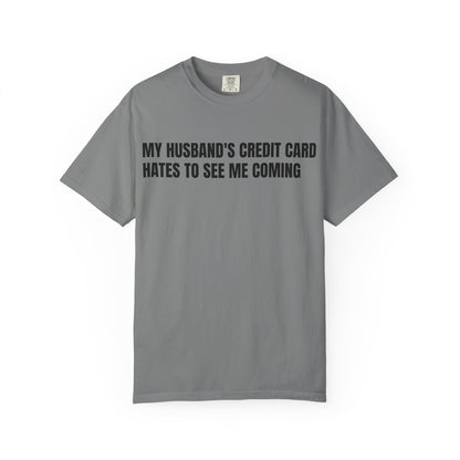 Husbands credit card tee