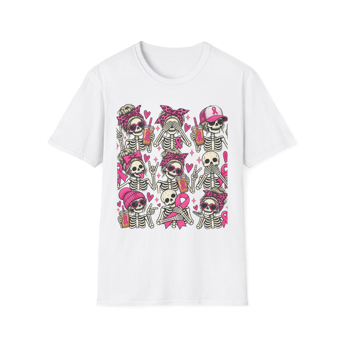 Pink skull tee