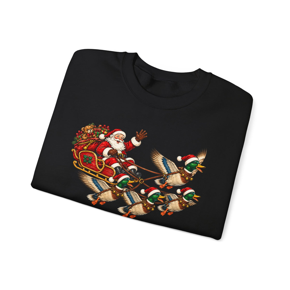 Santa Mallard Crewneck Sweatshirt