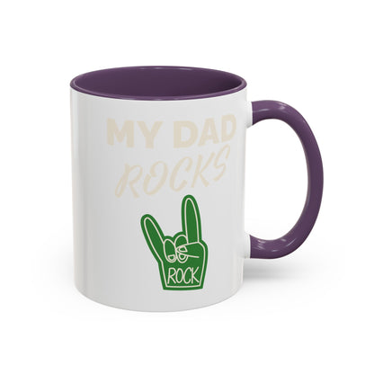 My dad rocks coffee mug