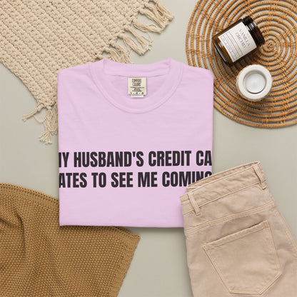 Husbands credit card tee