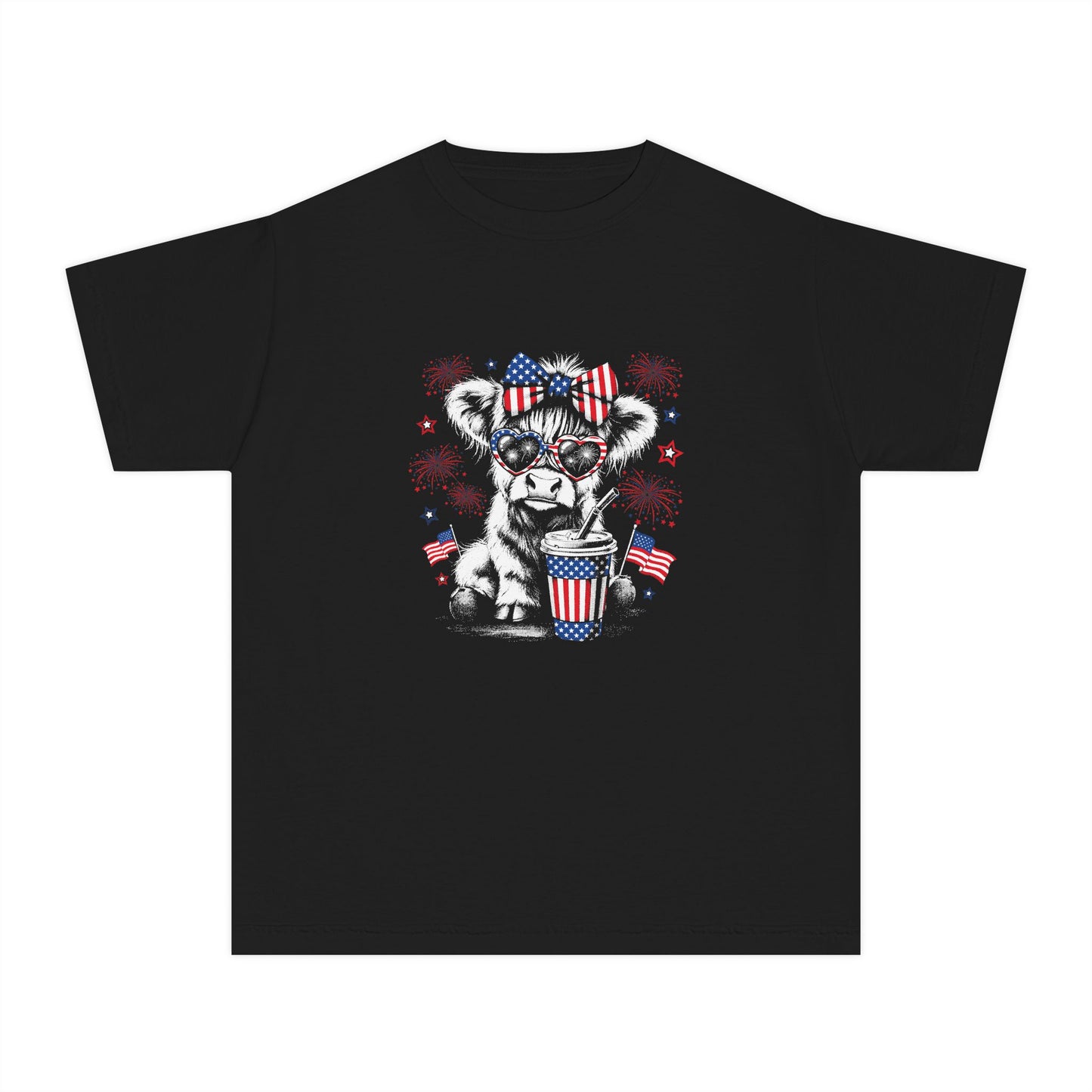 Patriotic cow T-shirt