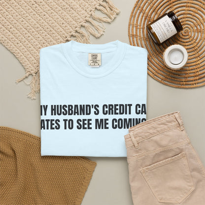 Husbands credit card tee