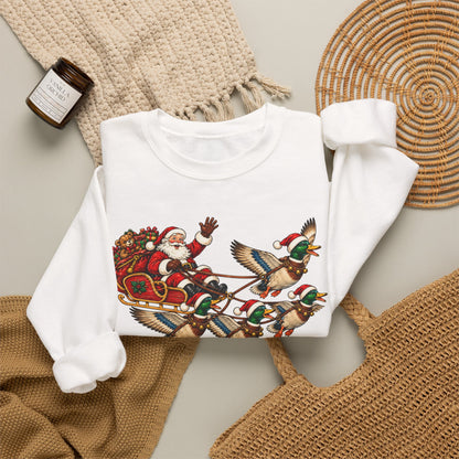Santa Mallard Crewneck Sweatshirt
