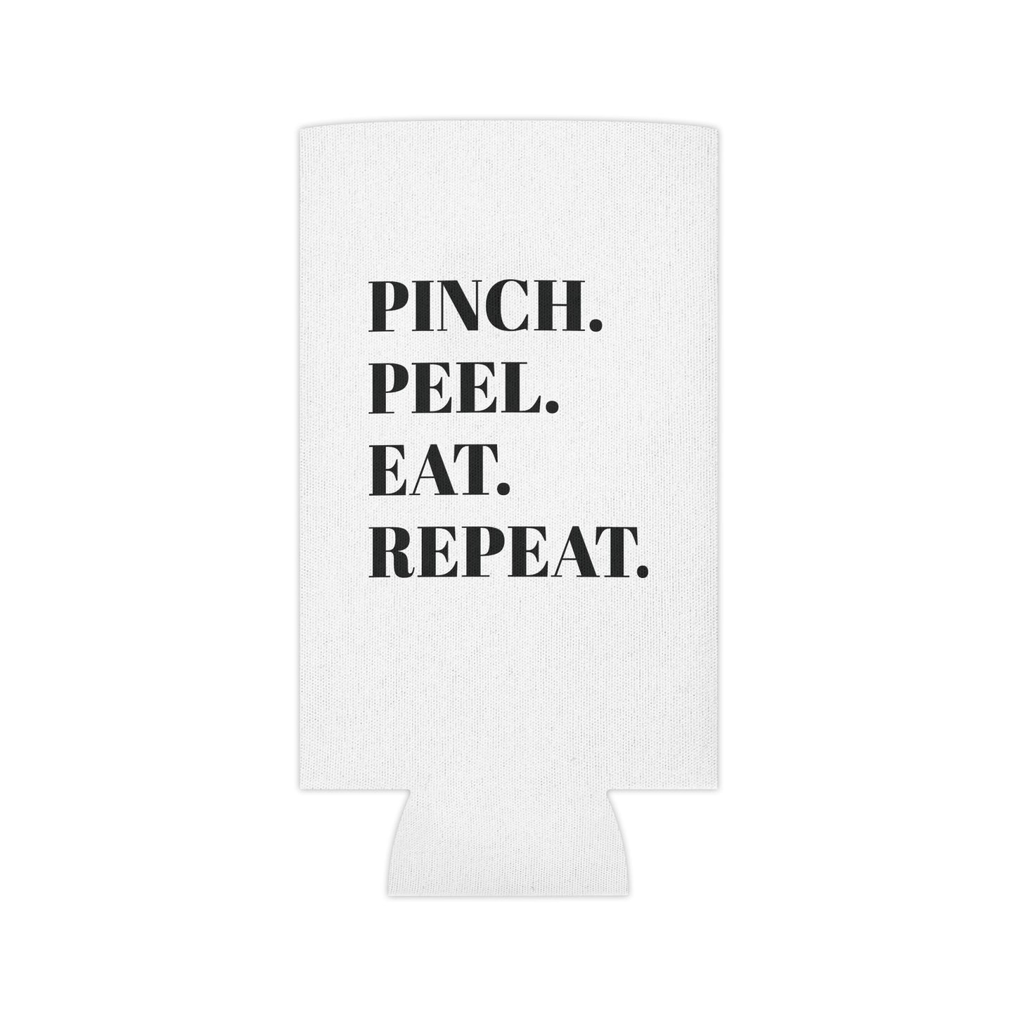 Can Cooler — Leblanc's Cajun Cooker Logo & "Pinch. Peel. Eat. Repeat." Beer Can Cooler