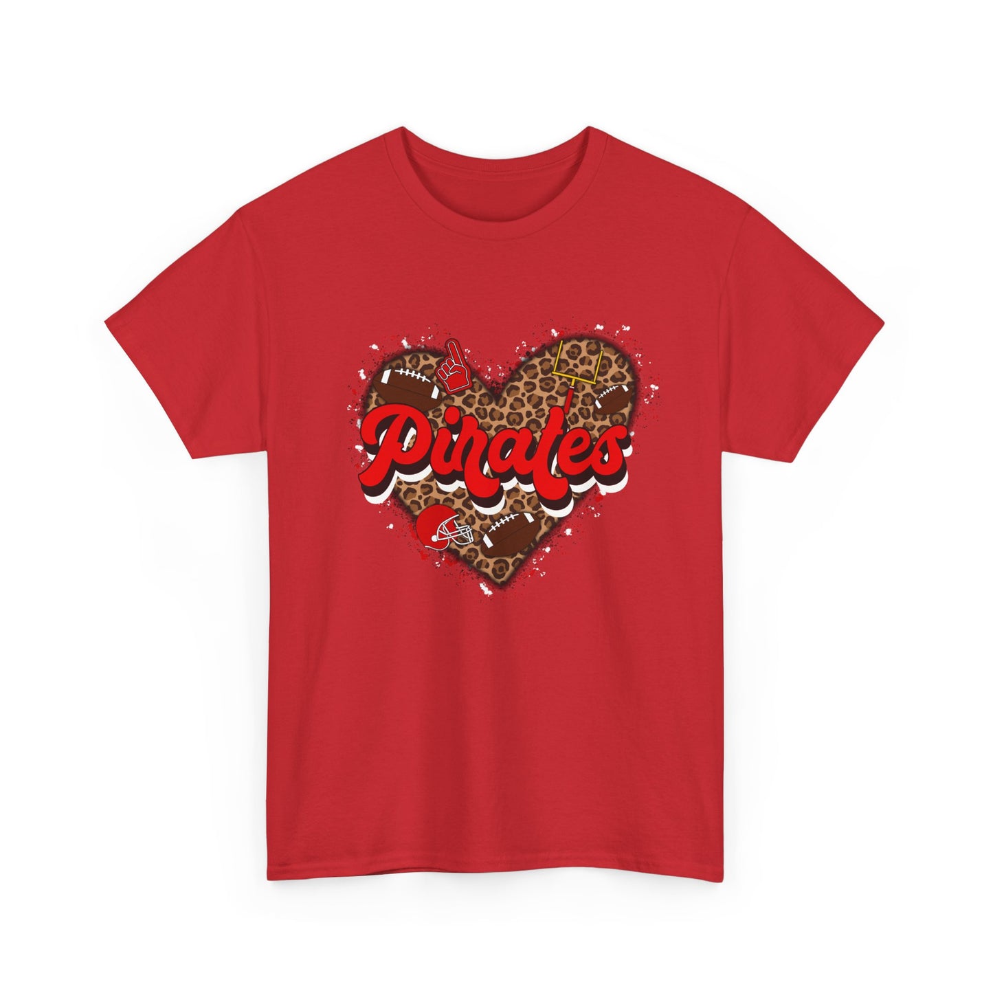 Pirates Leopard Heart Tee