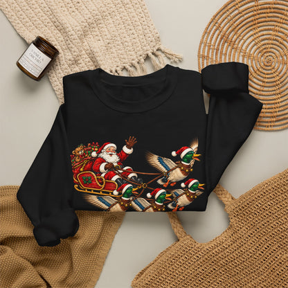 Santa Mallard Crewneck Sweatshirt