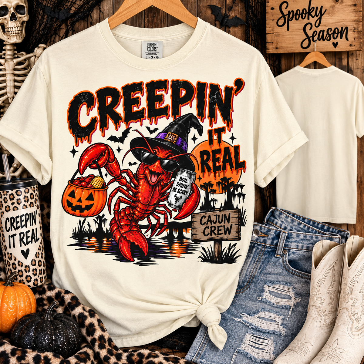 Creepin it real crawfish tee