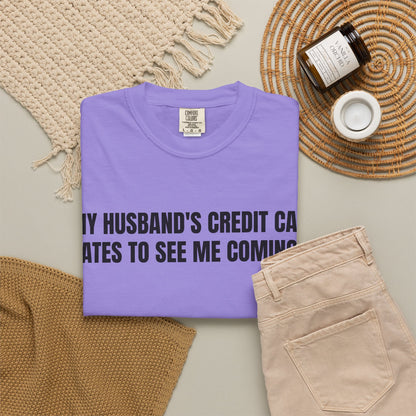Husbands credit card tee