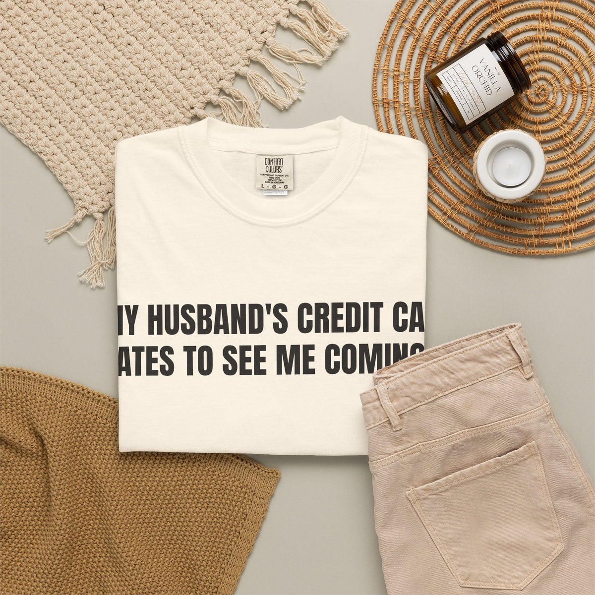 Husbands credit card tee