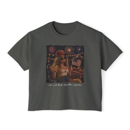 Patriotic Summer Girl Boxy Tee