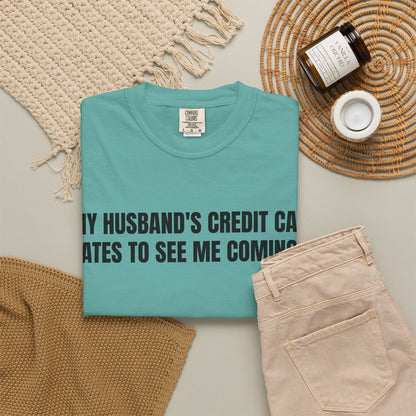 Husbands credit card tee