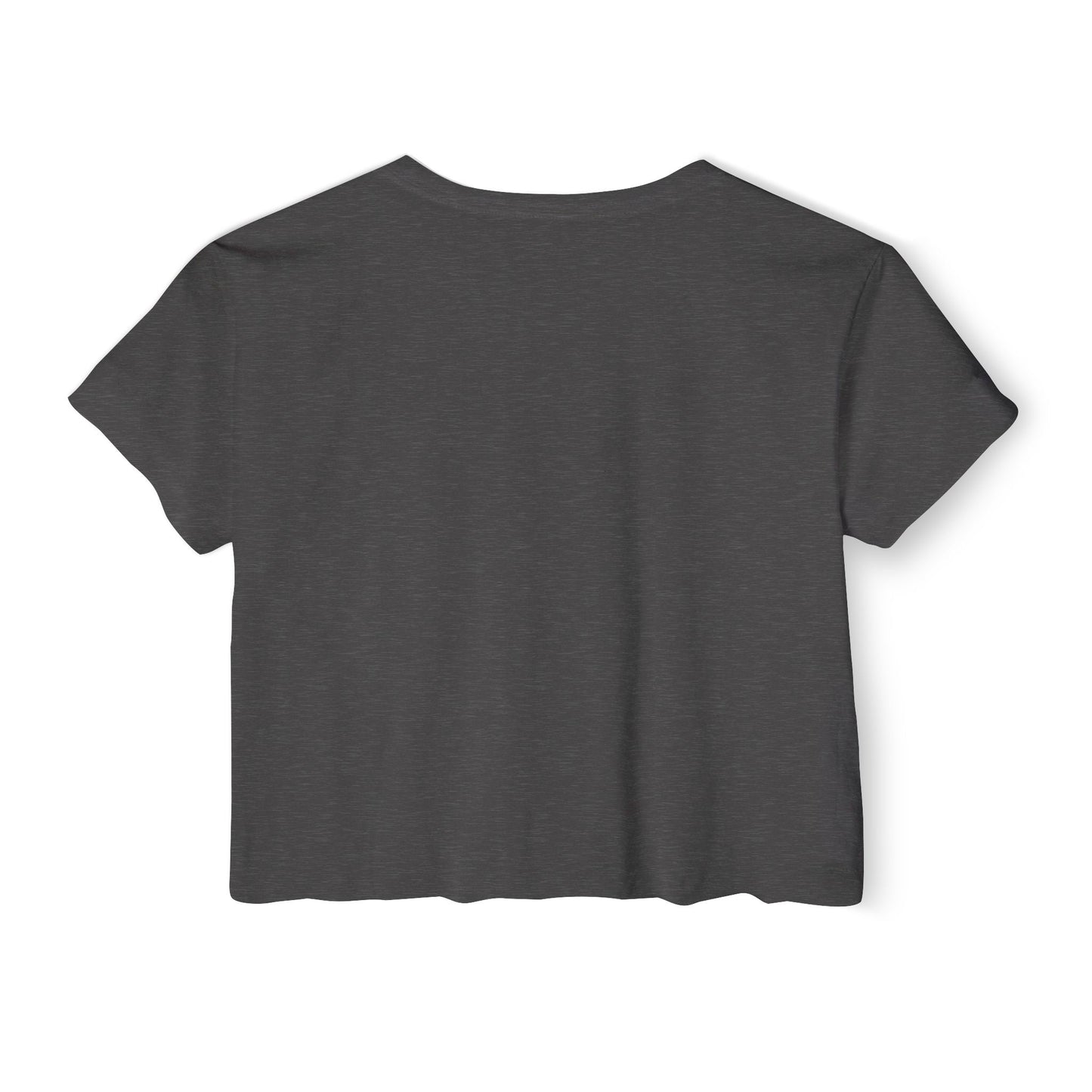 Crop Top — Cute French Bulldog Drinking Iced Coffee Graphic