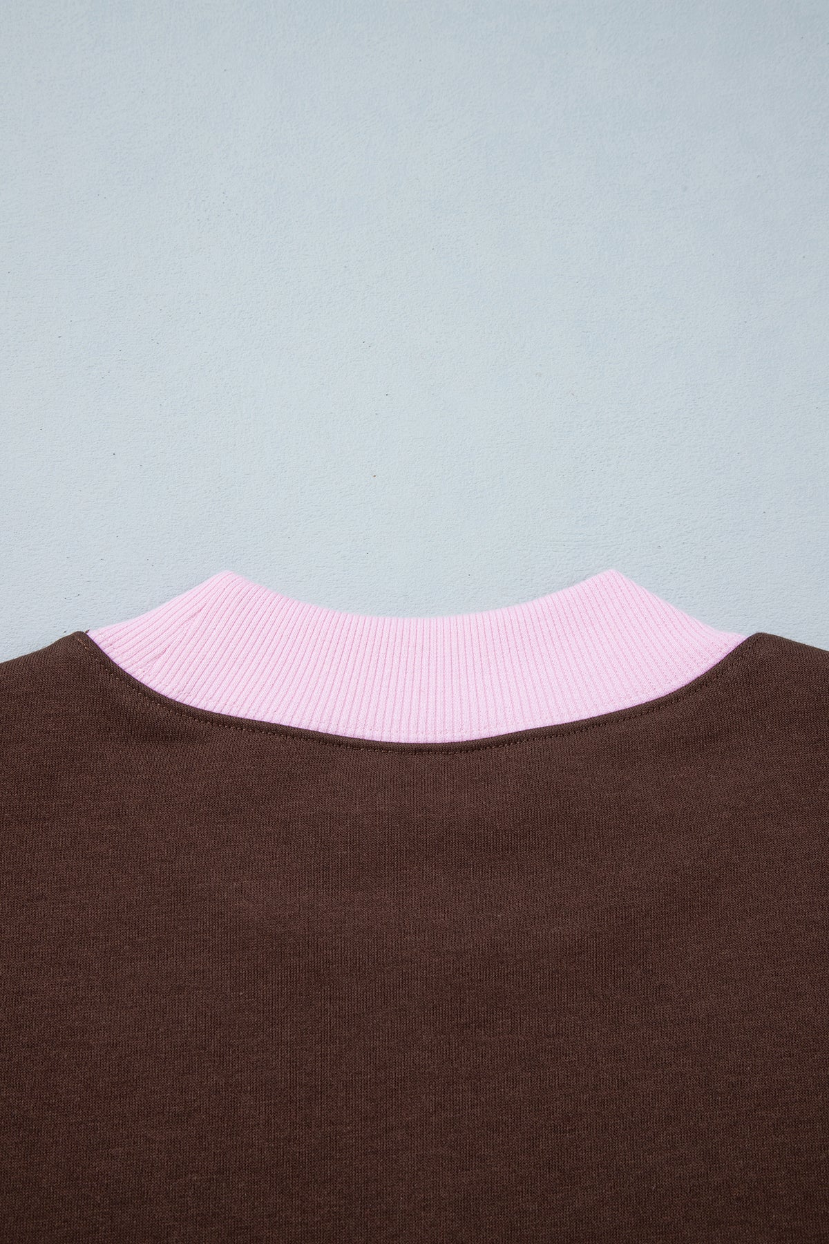 Grapefruit Orange Polka Dot Letter Graphic Colorblock Tunic Sweatshirt